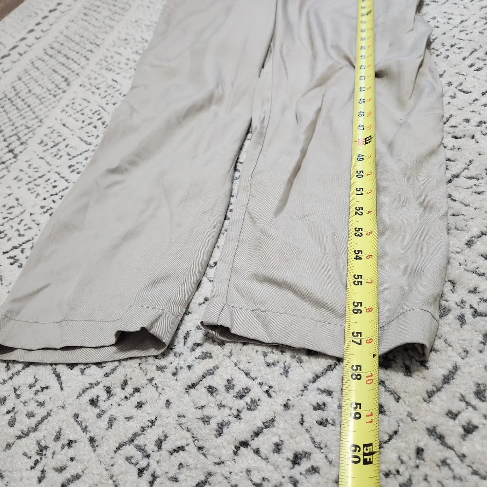 Abercrombie & Fitch Puff Sleeves Utility Jumpsuit Khaki Tan Minimalist XL